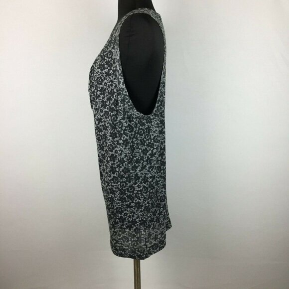 Theory Tank Top Womens L Floral Cowl Drape Neck Casual Workwear Office - Picture 4 of 12